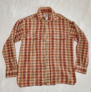 The Territory Ahead Plaid Button-Up Shirt in Red and Tan